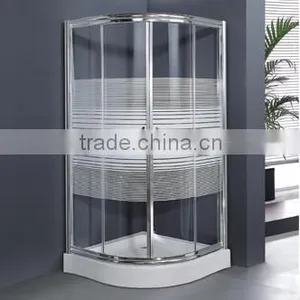 6mm Tempered Glass Simple Shower Room With Acrylic Base for Home Use thumbnail-2