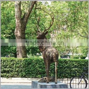Home Decor Metal Bronze Elk Statue Sculpture for Sale thumbnail-4