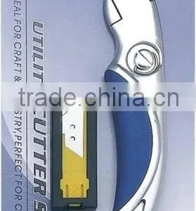 Hight Quality Trapezoid Blade Zinc Alloy Aluminium Alloy Utility Knif Cutter Knife Set thumbnail-1