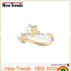 Fashion Square Clear Crystal New Model Wedding Ring for Women thumbnail-3
