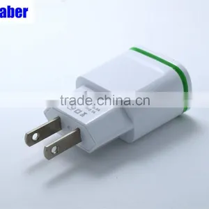 5V 2.1A +1A Universal Travel USB Charger Adapter Wall Charger Portable EU UK Plug Mobile Phone Smart Charger thumbnail-2