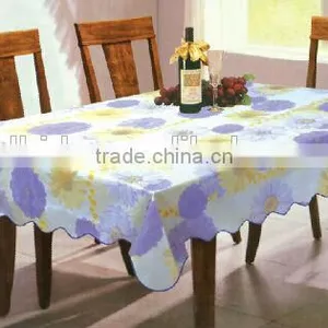 Beautiful Flower Printed Square Vinyl Table Cloth thumbnail-6