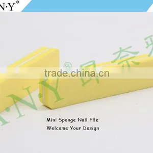 Nail Art Manicure Using Cheap Yellow Cusom Sponge Mini Nail File thumbnail-2