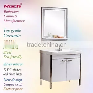 ROCH 8056 High Quality Steel Storage Bathroom Cabinet,Stainless Steel Cabinet,Bathroom Basin Cabinet thumbnail-1