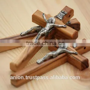 Olive Wood Small Orthodox Crucifixes thumbnail-1