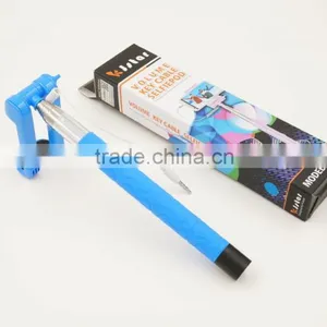 2015 Kjstar Z06-4 Cable Take Pole Selfie Stick , Wired Monopod Selfie Stick , Wired Selfie Monopod With High Quality thumbnail-3