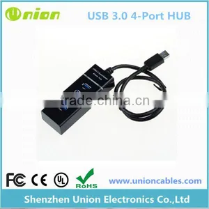 4 Ports USB 3.0 External HUB Adater for PC Laptop Notebook Super Speed 5Gbps thumbnail-1
