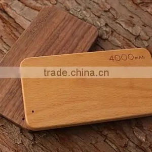 Wooden Power Bank 4000 Mah for Mobile Phone MP3 MP4 thumbnail-2