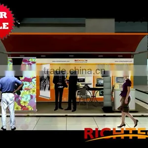 RichTech Roller up Banner, Consist With Projection and Printing for Cosmetic, Watches, Car Showroom thumbnail-1