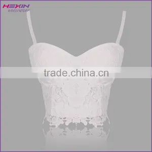 Latest Tops Designs Black Floral Girls Bustier Corset Lace Crop Top Quality Choice Most Popular thumbnail-6