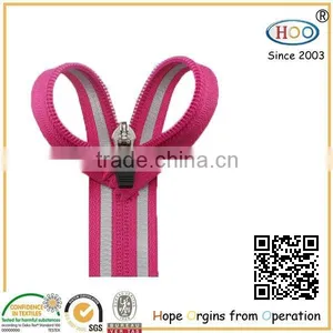 7#Nylon Reserved Reflective Close End Nylon Zipper thumbnail-1