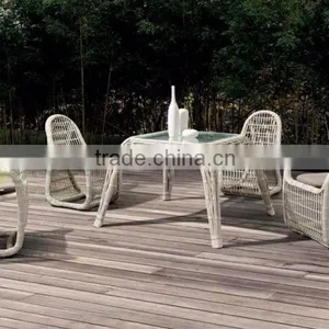 Evergreen Wicker Furniture - Outdoor Bamboo Coffee Dining Set thumbnail-1
