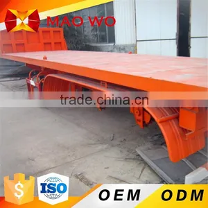 China 20ft Flat Bed Trailer or 40 ft Flatbed Container Semi Trailer for Sale thumbnail-5