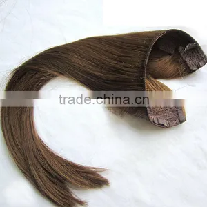 European Hair Extension 100 Human Hair Extension Flip In Halo Hair Extension thumbnail-5