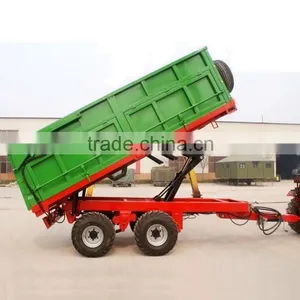 Europe Type 7CX-10T Doubel Axle 10 Ton Rear Tipping Trailer for Sale thumbnail-1