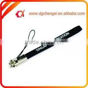 High End Bulk Blue Printing Lanyard Mobile Phone Straps thumbnail-2