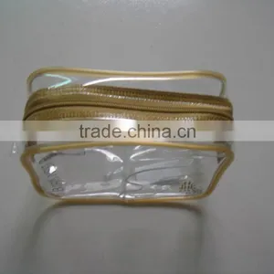2015 Top Quality Clear Pvc Transparent Vinyl Cosmetic Bag/pouch With Zipper thumbnail-1