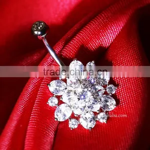 2015 Sexy Body Jewelry Cz Piercing Belly Button thumbnail-1