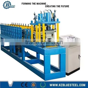 New Type Color Steel Sheet Roller Shutter Door Roll Forming Machine With Punching, Rolling Shutter Slats Roll Forming Machine thumbnail-1
