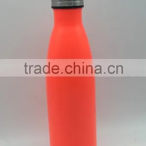 500ml Stainless Steel Bottle/orange Painting Insulated Bottle/ Vacuum Water Drinking Bottle thumbnail-1