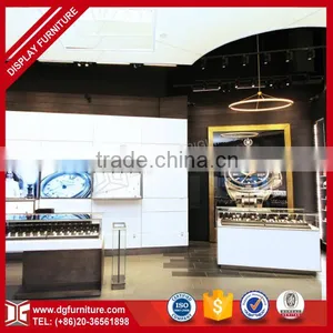 High End Luxury Led Custom Retail Wooden Glass Watch Display Counter thumbnail-4