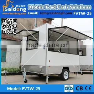 New Style New Shape Food Truck Fast Food Van for Sale Hot Dog Cart thumbnail-4