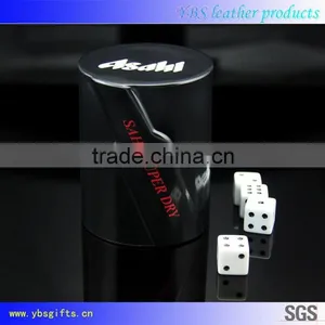 Custom Genuine Leather Dice Cup and Dice Tray Wholesale Shaker Cup thumbnail-4