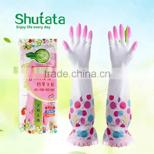 Kitchen Cleaning Washing Household Dishes Thickened Long Waterproof Gloves Daily Protective Emulsion thumbnail-6