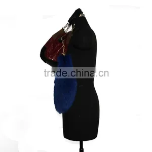FB4 Wholesale Fur Pendant Key Chain thumbnail-1