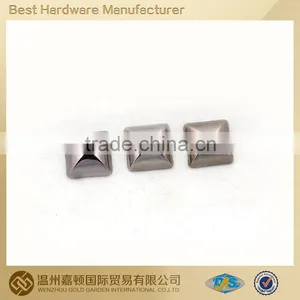 Square Hot Fix Nailhead Metal Studs for Bags for Garment Brass-made/ Various Designs Customized thumbnail-1