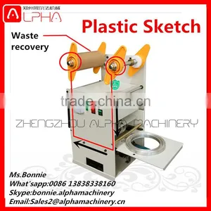 Plastic Cup Sealing Machine for Plastic Cup / Bowl / Paper Cup thumbnail-4