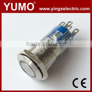 Hot Sale ABS16S-P11-E 8mm 12mm 16mm 19mm 22mm 25mm IP67 Momentary 3-250VDC/AC Metal Push Button Lift Push Button thumbnail-1