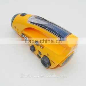 Solar AM FM Radio With Hand Crank Power Digital Mobile Portable Radio thumbnail-5