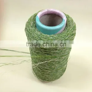 8+8 PE Straight & PP Curl Artificial Grass Yarn for Soccer Field thumbnail-1