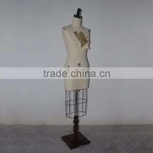 White Fabric Dilapidated Upper Body Retro Woman Mannequin Display thumbnail-1