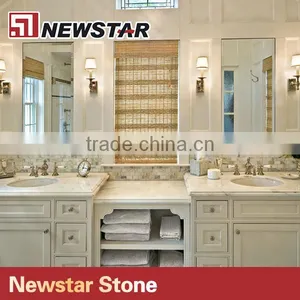 Newstar Prefab Double Sink Quartz Bathroom Vanity Top thumbnail-4