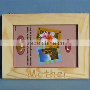 Lovely Cheap Custom New Designed Pine Wooden Plain Craft Photo Frames thumbnail-2