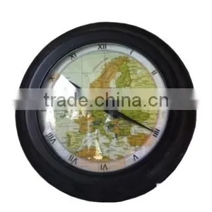 World Map Showing Wall Clock thumbnail-1