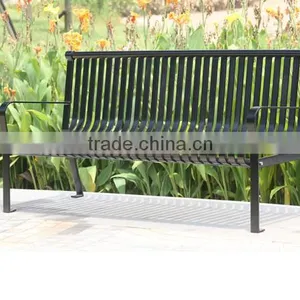 Arlau Outdoor Steel Iron Benches for Public Park thumbnail-2
