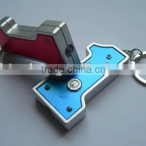 No.1 Shape Mini Led Flashlight Keychain thumbnail-1