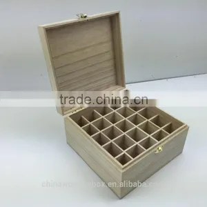 Eco-friendly Wooden Pine Essential Oil Box With Dividers thumbnail-4