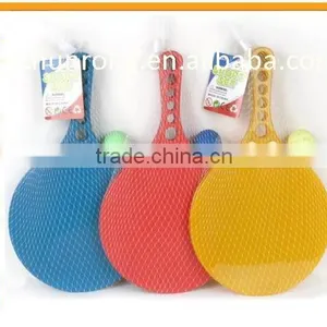 Plastic Beach Racket Set With Ball thumbnail-1