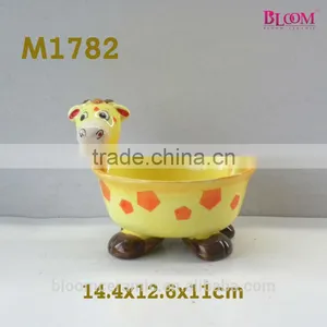 Custom Printing Ceramic Giraffe Bowl thumbnail-1