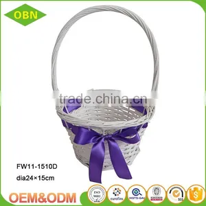 Wholesale High Quality Handmade Cheap Bulk Chic Vintage Empty Woven Wicker Gift Basket thumbnail-5