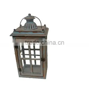 Minhou Handmade Rustic Wooden Candle Lantern thumbnail-2