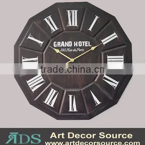 Irregular 80"D Antique Black Metal Clock Wall Decorative thumbnail-1