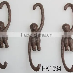 Antique Cast Iron Monkey Wall Hooks,decorative Wall Hooks thumbnail-1