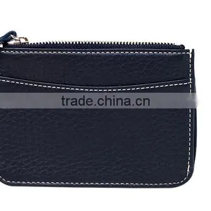 Manufacture Zipper Men's Slim Wallet ID Credit Card Holder for Man With Wallet Custom Logo thumbnail-4