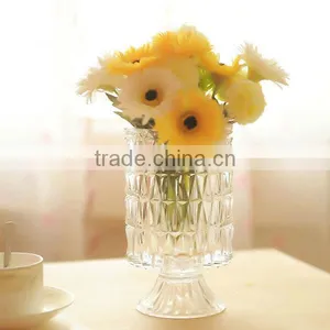 Clear Simple Crystal Glass Vase for Wedding Gift Nice Vase thumbnail-1