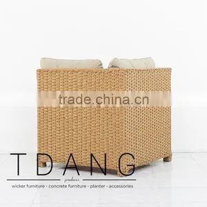 Camden Wicker Corner Bench - Vietnam Furniture - Patio Wicker Furniture thumbnail-4